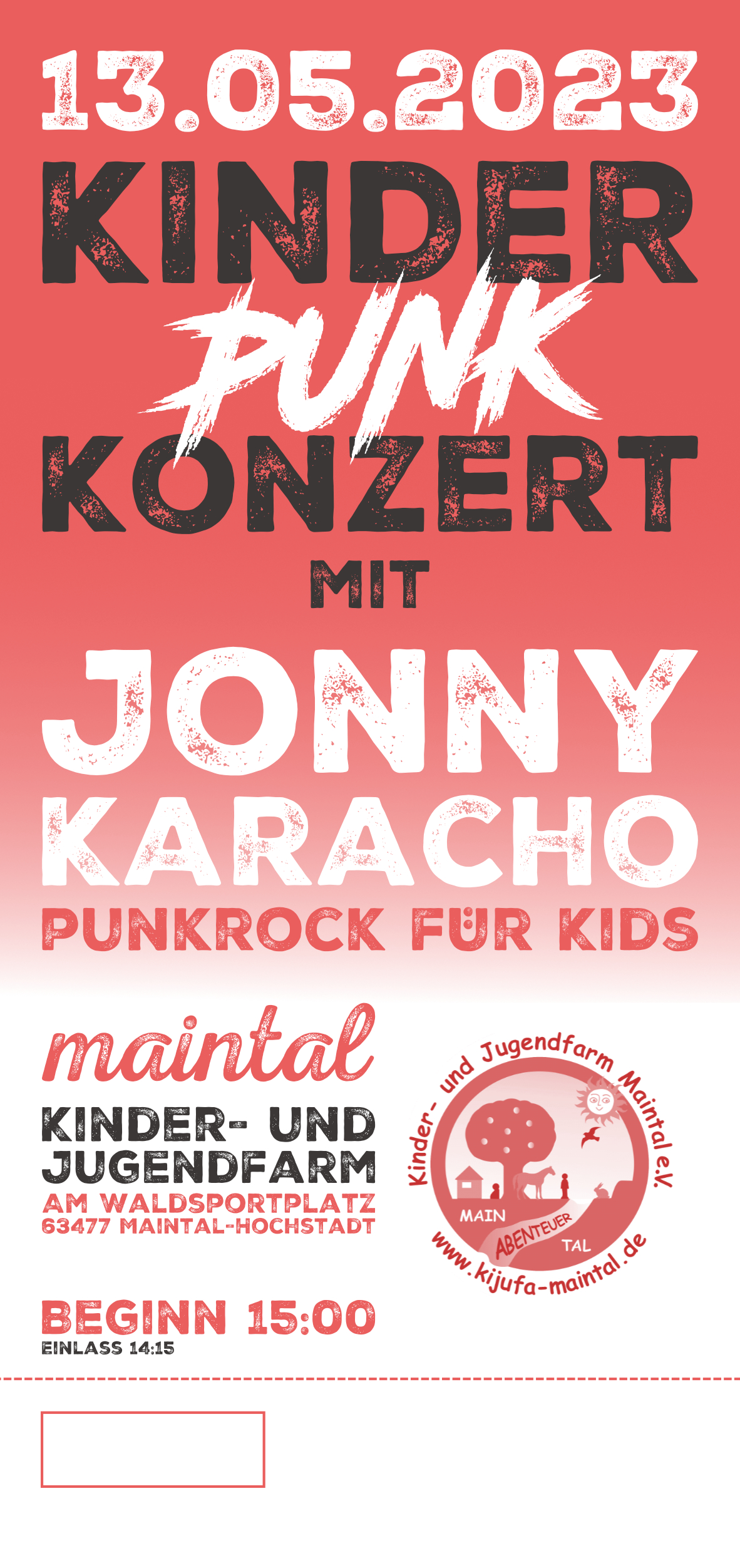+++Ticket: 13.05.2023 Jonny Karacho live in Maintal+++