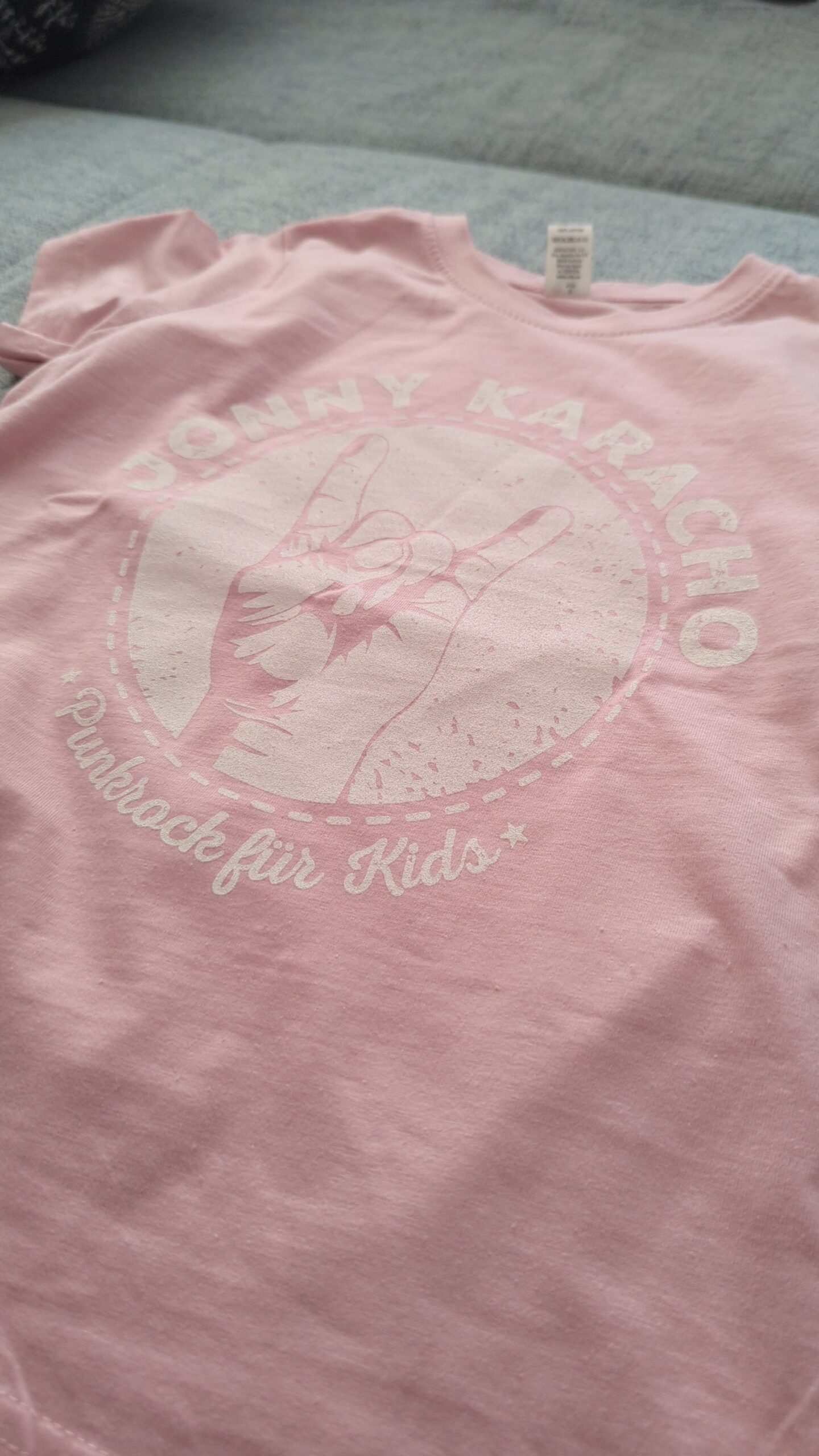 T-Shirt “Punkrock” rosa